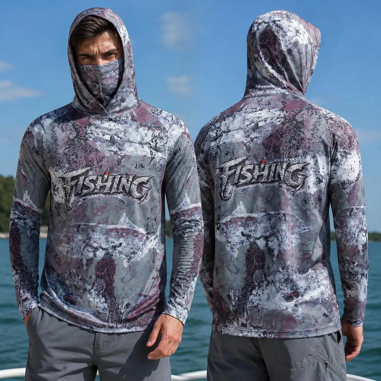 Vissersshirt met capuchon, her - Fishing Mask Sun Protection recensie en prijs